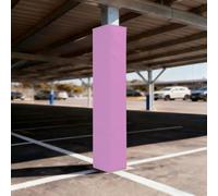 Imbottitura per Palo da Basket Cuscino Per Palo di Supporto per Parcheggio Auto, 10x10 15x15 18x18 20x20 cm Quadrato Imbottitura per Palo Anticollisione, Protezione(Pink,8"x8"/20x20cm)