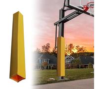Imbottitura per palo da basket da 122 cm, protezione contro gli urti per tutte le stagioni, per garage e cantina, giallo, 18 x 18 cm, attrezzatura essenziale per la sicurezza del parcheggio