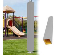 Imbottitura per Palo da Basket Imbottitura per Pali da Gioco per Esterni, Anticollisione, Protezione e Sicurezza per Bambini, Imbottitura Avvolgente per Pali(Gray,6.5"x6.5"/16.5x16.5cm)