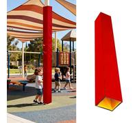 Imbottitura per Palo da Basket Imbottitura per Palo Quadrato 10x10 15x15 23x23 cm, Sistemi Anticollisione per Pali da Gioco per La Sicurezza Dei Bambini, Imbottitura per Palo(Red,4"x4"/10x10cm)