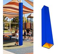 Imbottitura per Palo da Basket Imbottitura per Palo Quadrato 10x10 15x15 23x23 cm, Sistemi Anticollisione per Pali da Gioco per La Sicurezza Dei Bambini, Imbottitura per Palo(Blue,11"x11"/28x28cm)