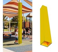 Imbottitura per Palo da Basket Imbottitura per Palo Quadrato 10x10 15x15 23x23 cm, Sistemi Anticollisione per Pali da Gioco per La Sicurezza Dei Bambini, Imbottitura(Yellow,11"x11"/28x28cm)