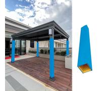 Imbottitura per Palo da Basket Imbottitura Protettiva Impermeabile per Pali per Tutte Le Stagioni, Adatta per Cuscini di Supporto Quadrati da 5 a 28 cm, Pergola, Garage(Blue,6.5"x6.5"/16.5x16.5cm)