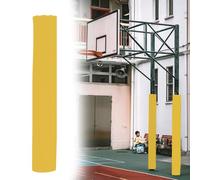 Imbottitura per palo da basket per esterni, cuscino protettivo per tutte le stagioni per la sicurezza del garage, altezza 140 cm, ideale per l'allenamento degli atleti, involucro giallo resistente per