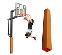 Imbottitura per palo da basket resistente, 180 cm, per esterni, quadrati, 4 x 4/5 x 5 cm, cuscini di sicurezza per protezione del giocatore, cuscino avvolgente per palo da garage (arancione, 28 x 28