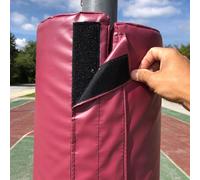 Imbottitura per palo rotondo da 10,2 cm e 20,3 cm, resistente alle intemperie, copertura protettiva per pali da basket, cuscino per posta del garage (altezza 180 cm, diametro 20 cm)