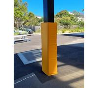 Imbottitura per parco giochi a palo quadrato, copertura su 4 lati, copertura personalizzata per pali in metallo da 10,2 x 10,2 cm, altezza 152 cm, ideale per la sicurezza del garage e della scuola
