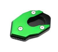 Imbottitura Piastra Cavalletto Laterale Moto per Kawasaki per X300 per X250 per 1000SE Accessori per Moto CNC Cavalletto Laterale Supporto Piastra Motorcycle Kickstand Pad Side(Green)