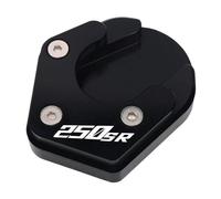 Imbottitura Piastra Cavalletto Laterale Per 250SR/NK250, modifica della motocicletta con cavalletto laterale in lega di alluminio base allargata e poggiapiedi antiscivolo allargato