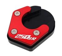 Imbottitura Piastra Cavalletto Laterale Per 250SR/NK250, modifica della motocicletta con cavalletto laterale in lega di alluminio base allargata e poggiapiedi antiscivolo allargato