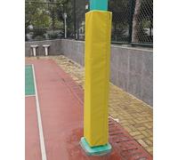 Imbottitura quadrata gialla per esterni, altezza 1,83 m, autoadesiva, protezione per colonne per cantina e garage, pezzi di ricambio, 3 x 3/4 x 4/5 x 5/6 x 6/7 x 7/8 x 8 (13 x 13 cm)
