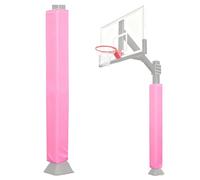 Imbottitura resistente avvolgente per pali imbottiture metalliche rotonde/quadrate per interni/esterni per garage scantinati protezioni per pali da parco giochi,Rosa,Square 20×20×180cm