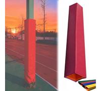 Imbottitura resistente per pali da basket, quattro barriere quadrate di collisione per la sicurezza del garage e del seminterrato