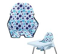 Imbottitura Seggiolone, Cuscino per Seggiolone Compatibile con Seggiolone IKEA Antilop, Lavabile Cuscino Coprisedile in tessuto Oxford, Confortevole Cuscino Seggiolone (Blu)