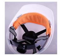 Imbottiture antisudore per caschi, Elmetto antisudore Multicolor 4 pezzi Accessorio di ricambio for casco Sport Lavoro Edilizia(Orange)