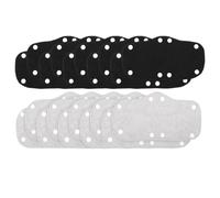 Imbottiture antisudore per caschi, Fascia antisudore for casco 20 pezzi in poliestere nero, grigio con fibbia a scatto for fabbrica, saldatura, ciclismo(Grey-20pcs)