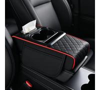 Imbottiture per Braccioli per Honda Brio I, Brio II, City II, Civic IX Hatchback, Multifunzionale Copribracciolo per Autos, Auto Pelle Console Centrale CopriBraccioli,C