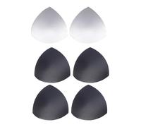 Imbottiture Rimovibili per Reggiseno, 2/3 Paia di Imbottiture for Reggiseno in Spugna Push-up Rimovibili for Aumentare Il Seno Multicolore 14,5x15x0,6 cm(White Black)