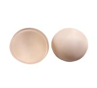 Imbottiture Rimovibili per Reggiseno, Cuscinetti Push-up in Spugna Rotondi for Costume da Bagno e Reggiseno, 2 Pezzi, Multicolore, 11,5 cm(Beige)