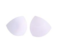 Imbottiture Rimovibili per Reggiseno, for Donna, Inserti Invisibili in Spugna for Reggiseno a Triangolo, Multicolore, 13,5x14,5 cm, 2 Pezzi(White)