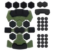 Imbottiture Tattiche per Caschi da Softair, Imbottitura Protettiva Interna in Schiuma Memory Foam, Accessori per Tappetini Protettivi, Sistema di Rivestimento Interno(Green)