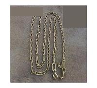 Imbracatura a catena, 2Ton-5Ton 0.5M-2M Rimorchio Doppio gancio a catena Accessori for veicoli di soccorso for demolitori Imbracatura a catena ispessita ad alta resistenza(3TX4.5M)