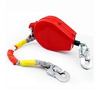 Imbracatura anticaduta autoretrattile, Dispositivo anticaduta con Cavo da 3-20 m, Linea di Vita per elettricisti, edilizia e impalcature, Gancio in Lega di Acciaio + Cordino ignif