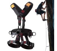 Imbracatura anticaduta - Vita regolabile 150 cm, fibbia in acciaio legato, cinghie in poliestere ad alta resistenza | Torre, accesso di sicurezza con corda, caccia al supporto per alberi, salvataggio