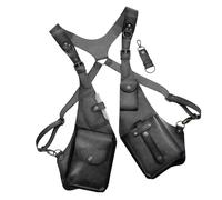 Imbracatura antifurto per uomo, portafoglio regolabile medievale retrò, borsa a tracolla doppia per il tempo libero per uomini e donne, borsa a tracolla vintage, borsa a tracolla