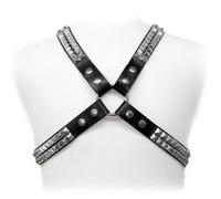 Imbracatura BDSM con Borchie Piramidali Leather Body