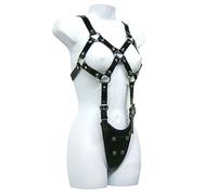 Imbracatura BDSM Corpo Esposto Leather Body - Donna