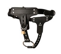 Imbracatura BDSM per dildo e plug anale - Pelle Premium