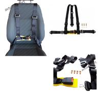 Imbracatura cintura di sicurezza a secchiello nero per auto da corsa a 3 punt...