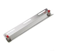 Imbracatura con piastra posteriore progettata per immersioni a serbatoio singolo con elementi di fissaggio in acciaio inossidabile e struttura in alluminio anodizzato (argento)