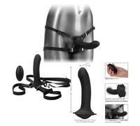 Imbracatura con vibratore vaginale anale in silicone realistico indossabile sexy