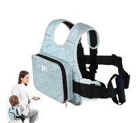 Imbracatura da moto per bambini, in tessuto Oxford, con borsa, imbracatura regolabile di sicurezza e supporto, imbracatura di sicurezza pieghevole per bambini con riflettente, imbracatura da viaggio
