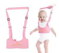 Imbracatura da passeggio per bambini, cintura assistente per girello regolabile e traspirante, aiutante per l'apprendimento per le attività infantili(Rosa)