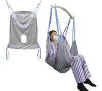 Imbracatura da Toilette per Doccia/Bagno per Tutto Il Corpo Compatibile con Sollevatori per Pazienti, Imbracature in Poliestere A Rete per Anziani Disabili Costretti A Letto (Size : L)