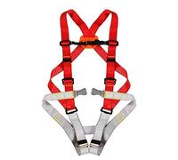 Imbracatura di sicurezza. Imbracatura di sicurezza for tutto il corpo, imbracatura anticaduta for tetti for piattaforme aeree, operai siderurgici, ponteggi, torri, arrampicata sugli alberi(Red)