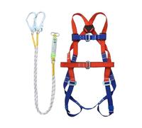 Imbracatura di sicurezza per la costruzione | Imbracatura per il corpo a 5 punti per il tetto, cinghie per le spalle regolabili, attrezzatura versatile corda da uomo, adatta per l'arrampicata e la