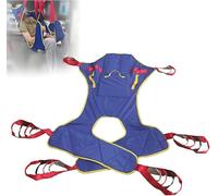 Imbracatura di sollevamento universale per tutto il corpo, imbracatura da doccia a gambe divise, cintura di trasferimento medica per anziani e disabili paralizzati, carico 230 kg(Large)