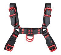 Imbracatura Fetish Gear in nero/rosso - Taglia - small