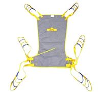 Imbracatura for sollevamento paziente for tutto il corpo, imbracatura for WC, supporto for testa e schiena, gambe divise con apertura for vasino, imbracatura for trasferimento WC, 6 cinghie, ausilio f