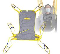Imbracatura For WC Con Sollevatore Pazienti - Imbracatura WC Con Rete Larga Uso Domestico Con Sollevatore Pazienti, Cintura Di Trasferimento Elettrica Con Supporto For La Testa Disabili