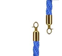Imbracatura In Corda For Il Controllo Della Folla Con Rivestimento Intrecciato Lungo 150 Cm For Accogliere Le Colonne In Coda For Recinzioni Su Palo Per Controllo Della Folla(Blue)