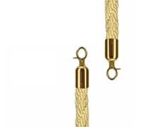 Imbracatura In Corda For Il Controllo Della Folla Con Rivestimento Intrecciato Lungo 150 Cm For Accogliere Le Colonne In Coda For Recinzioni Su Palo Per Controllo Della Folla(Yellow)