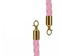 Imbracatura In Corda For Il Controllo Della Folla Con Rivestimento Intrecciato Lungo 150 Cm For Accogliere Le Colonne In Coda For Recinzioni Su Palo Per Controllo Della Folla(Pink)