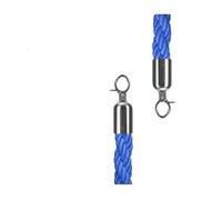 Imbracatura in flanella con corda barriera intrecciata lunga 1,5 m for accogliere colonne di coda, recinzioni su pali, supporti Per Controllo Della Folla(Blue)