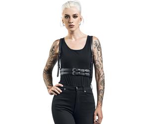 Imbracatura in Pelle da Donna - Nera KP12649