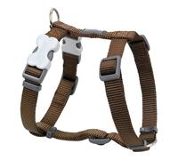 Red Dingo Classic Dog Harness Plain, Brown, X-Small 12mm Extra Small (30-44cm) B